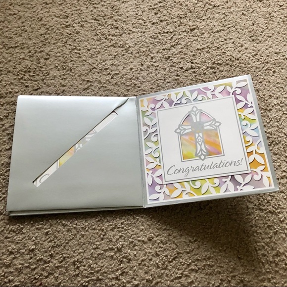 Cross First Communion Card Box NWOT - Picture 3 of 3